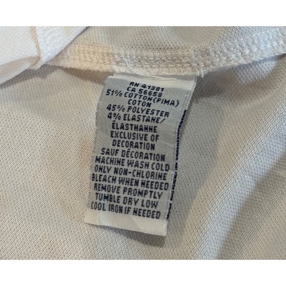 NWOT Polo Golf Ralph Lauren Women's white black shirt Tailored Fit blue label - Picture 7 of 9